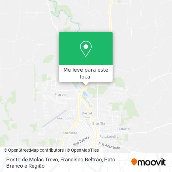 Posto de Molas Trevo mapa