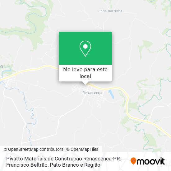 Pivatto Materiais de Construcao Renascenca-PR mapa