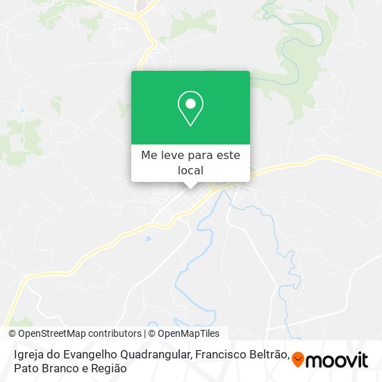 Igreja do Evangelho Quadrangular mapa