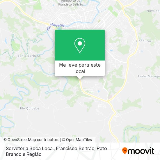 Sorveteria Boca Loca. mapa