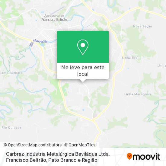 Carbraz-Indústria Metalúrgica Beviláqua Ltda mapa
