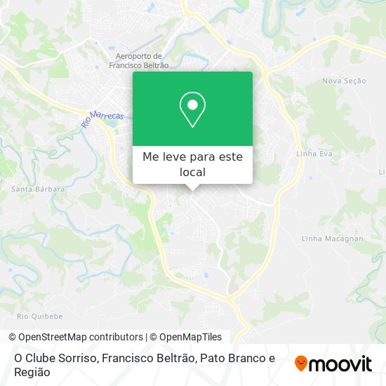 O Clube Sorriso mapa