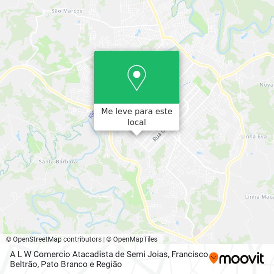 A L W Comercio Atacadista de Semi Joias mapa