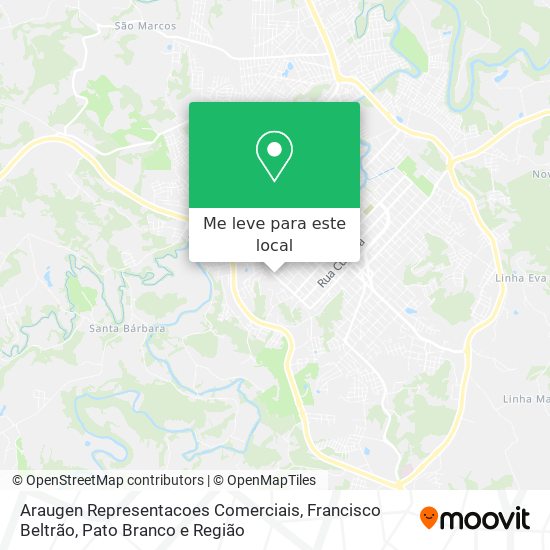 Araugen Representacoes Comerciais mapa