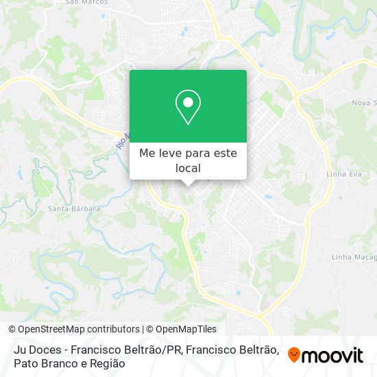 Ju Doces - Francisco Beltrão / PR mapa