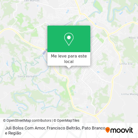 Juli Bolos Com Amor mapa