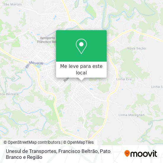 Unesul de Transportes mapa