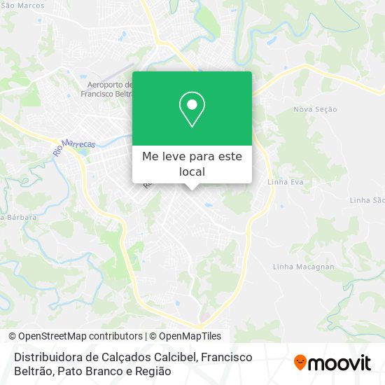 Distribuidora de Calçados Calcibel mapa