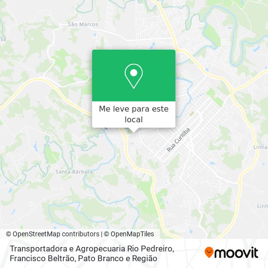 Transportadora e Agropecuaria Rio Pedreiro mapa