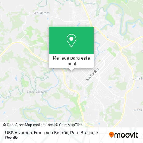 UBS Alvorada mapa