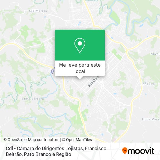 Cdl - Câmara de Dirigentes Lojistas mapa