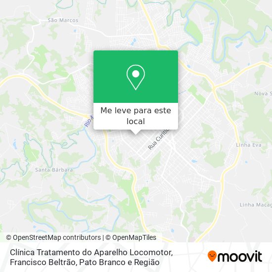 Clínica Tratamento do Aparelho Locomotor mapa