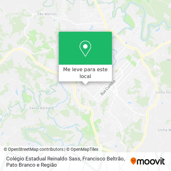 Colégio Estadual Reinaldo Sass mapa