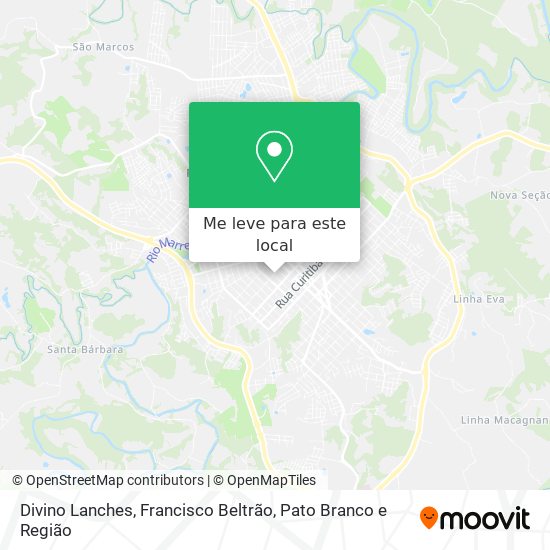 Divino Lanches mapa