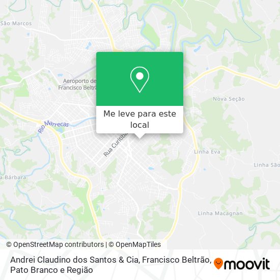 Andrei Claudino dos Santos & Cia mapa