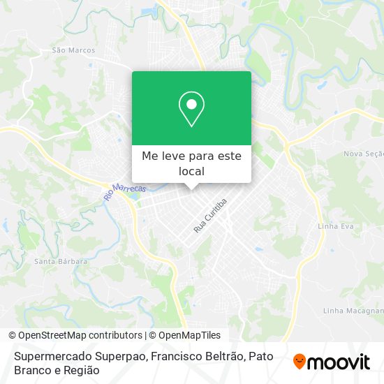 Supermercado Superpao mapa