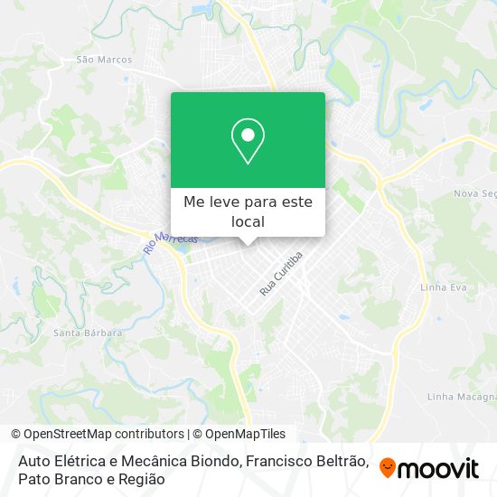 Auto Elétrica e Mecânica Biondo mapa
