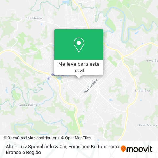 Altair Luiz Sponchiado & Cia mapa