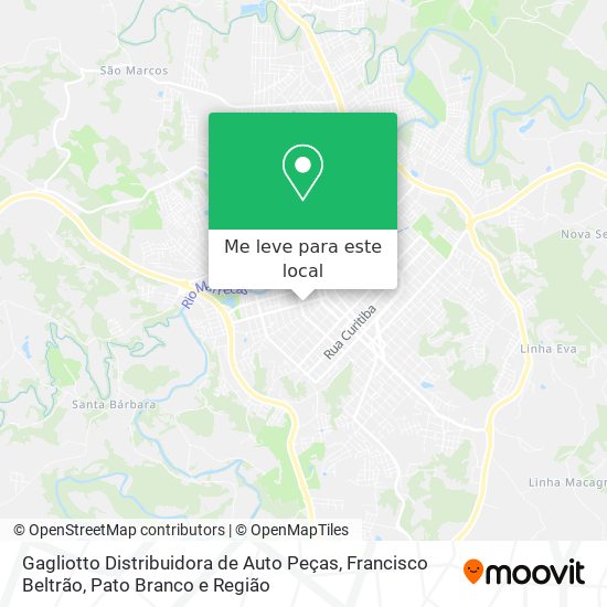 Gagliotto Distribuidora de Auto Peças mapa