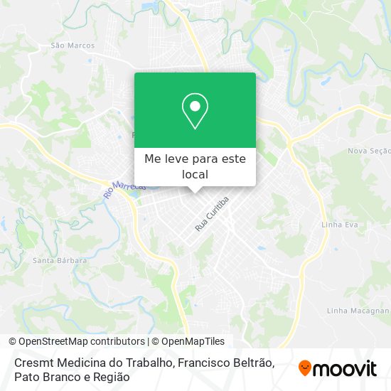 Cresmt Medicina do Trabalho mapa