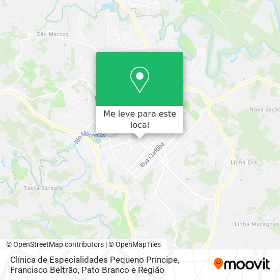 Clínica de Especialidades Pequeno Príncipe mapa