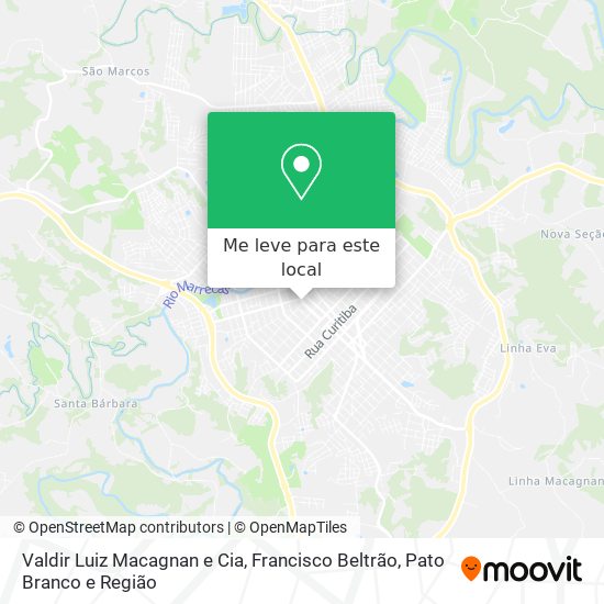 Valdir Luiz Macagnan e Cia mapa