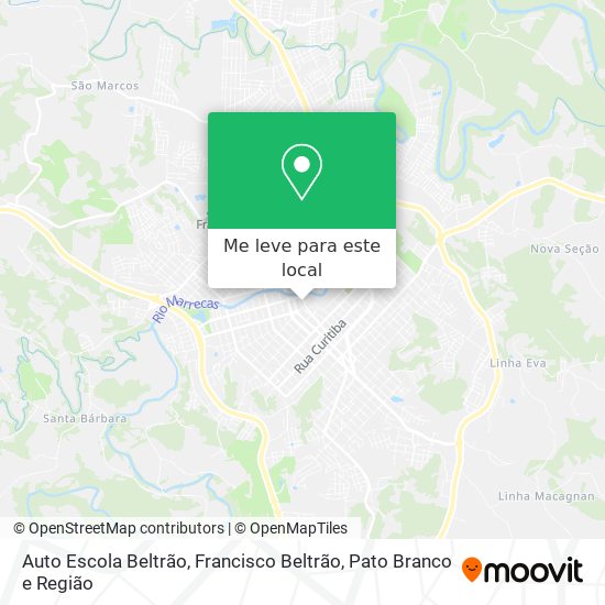Auto Escola Beltrão mapa