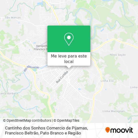 Cantinho dos Sonhos Comercio de Pijamas mapa
