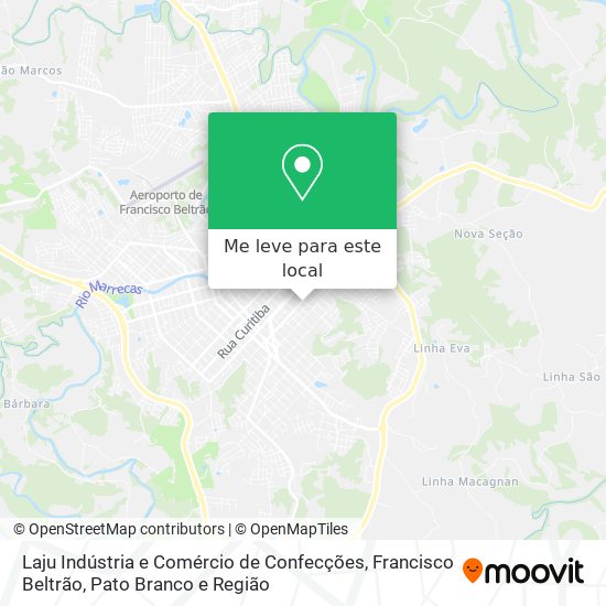 Laju Indústria e Comércio de Confecções mapa