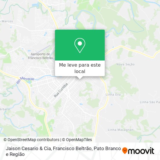 Jaison Cesario & Cia mapa