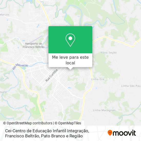Cei-Centro de Educação Infantil Integração mapa
