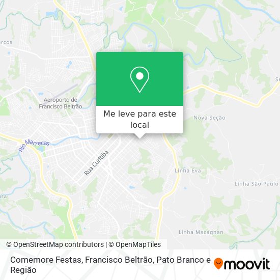 Comemore Festas mapa
