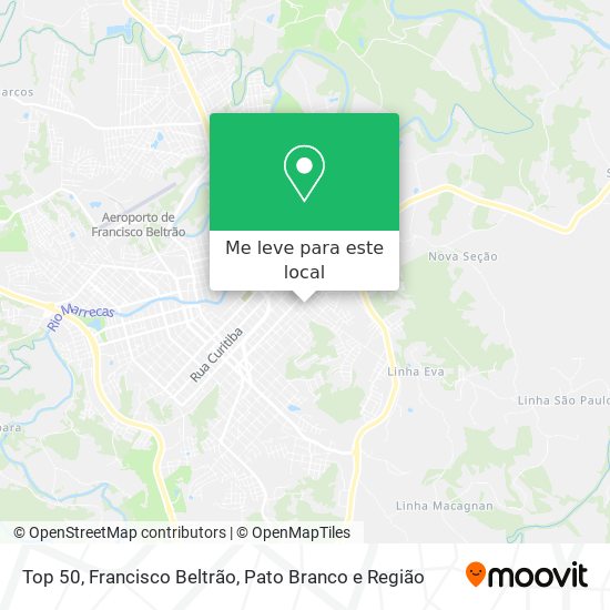 Top 50 mapa