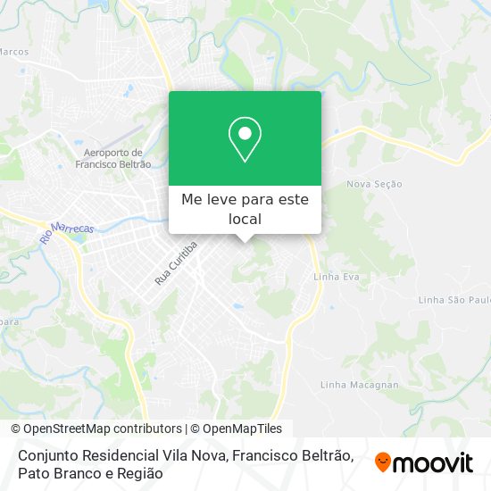 Conjunto Residencial Vila Nova mapa