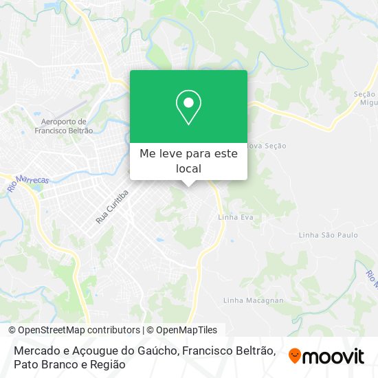 Mercado e Açougue do Gaúcho mapa