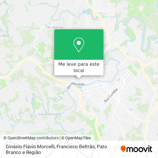 Ginásio Flávio Morcelli mapa