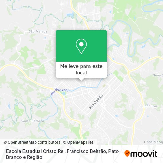 Escola Estadual Cristo Rei mapa