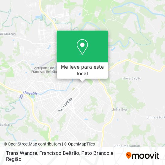 Trans Wandre mapa
