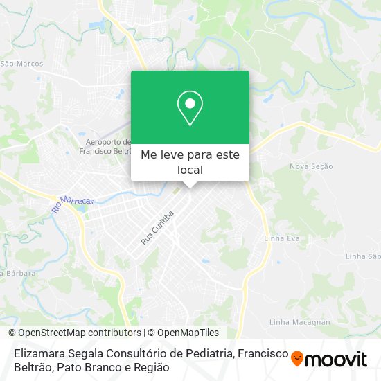 Elizamara Segala Consultório de Pediatria mapa
