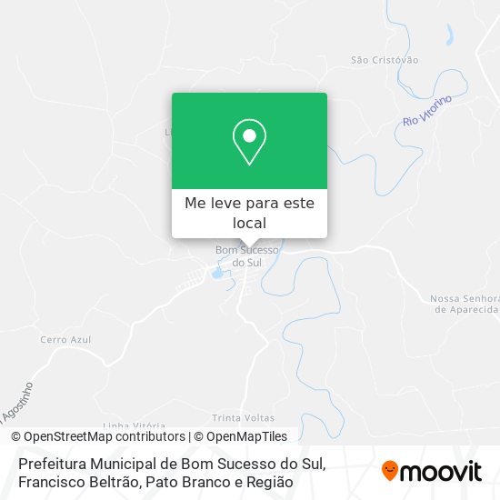 Prefeitura Municipal de Bom Sucesso do Sul mapa
