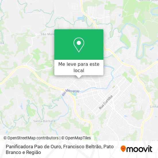 Panificadora Pao de Ouro mapa