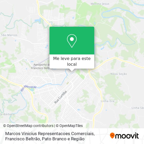 Marcos Vinicius Representacoes Comerciais mapa