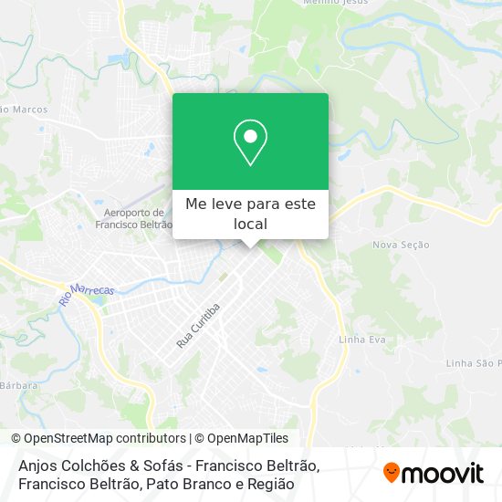 Anjos Colchões & Sofás - Francisco Beltrão mapa