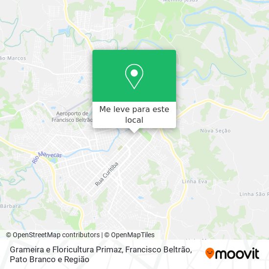 Grameira e Floricultura Primaz mapa
