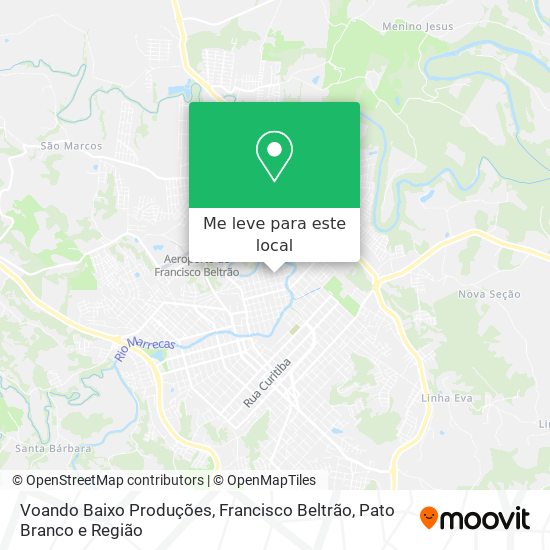Voando Baixo Produções mapa
