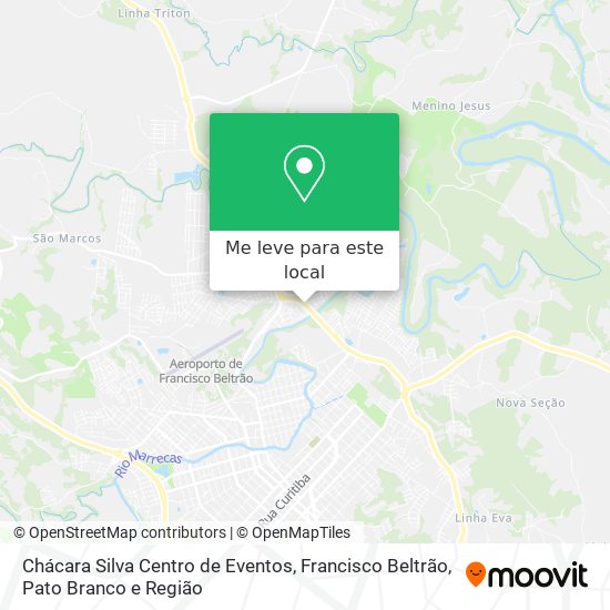 Chácara Silva Centro de Eventos mapa