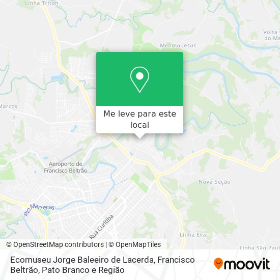 Ecomuseu Jorge Baleeiro de Lacerda mapa