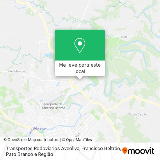 Transportes Rodoviarios Aveoliva mapa