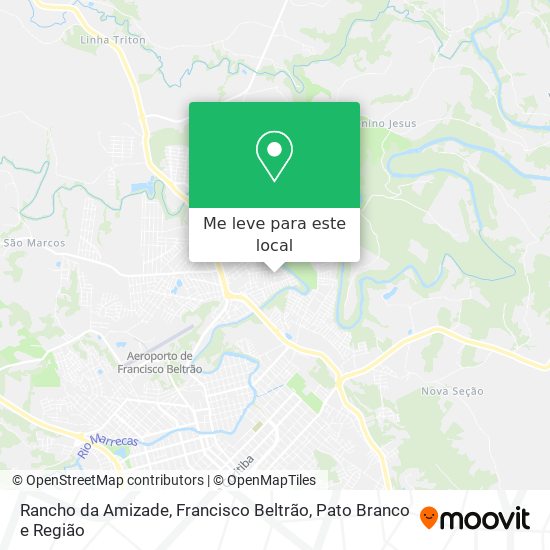 Rancho da Amizade mapa