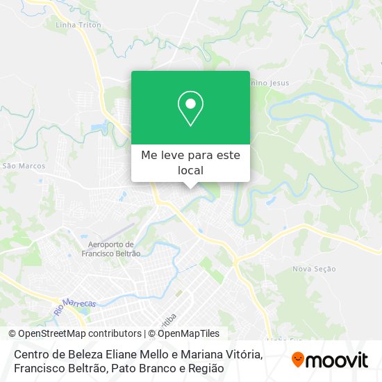Centro de Beleza Eliane Mello e Mariana Vitória mapa